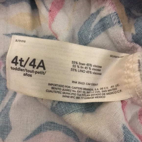 Carter’s 4T multi colored floral print dress 💕 - Picture 5 of 5